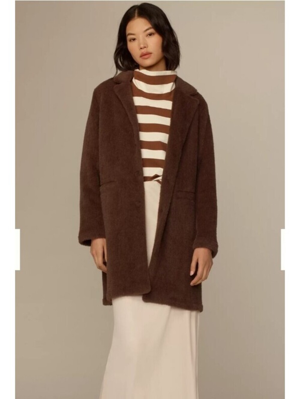 Sanctuary x Anthropologie Hometown Fuzzy Knit Coat